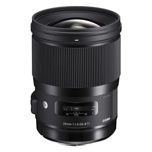 SIGMA 28mm f/1.4 DG HSM Art Noir Hybrid Lens - Total sagittal komakorrigering