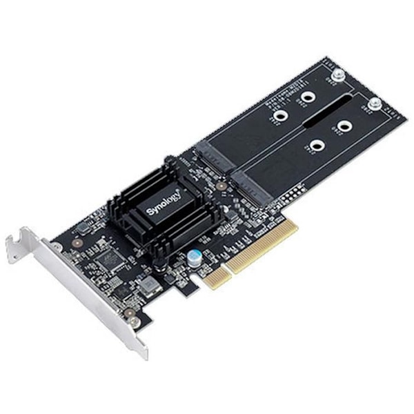M.2 till PCI-adapter - SYNOLOGY - M2D18 - Svart - PCIe - 2280/2260/2242