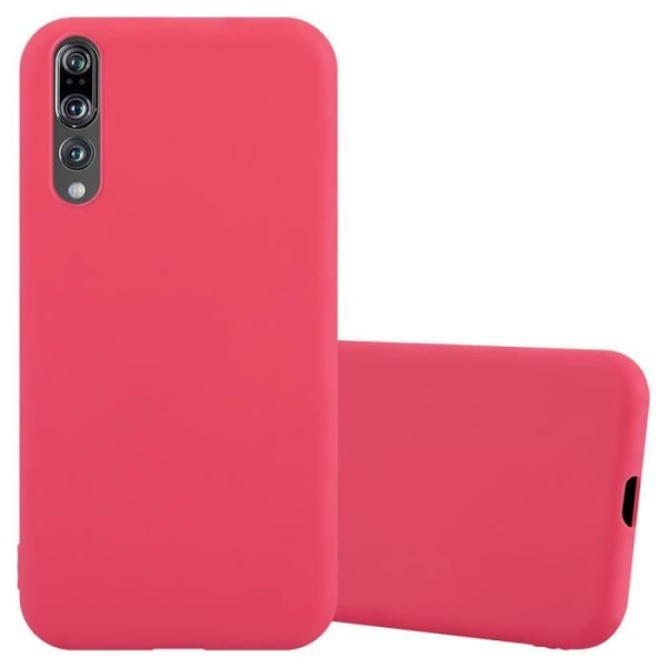 Fodral för Huawei P20 PRO / P20 PLUS i CANDY RED 1 Cadorabo Cover Skydds Silikon TPU Fodral