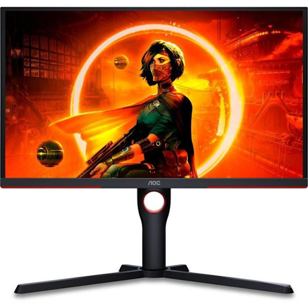 Speldator Skärm - AOC - 25G3ZM/BK - 24,5" VA FHD - 0,5ms MPRT - 240Hz - HDMI DP - Höjdjusterbar Pivot - Adaptive Sync