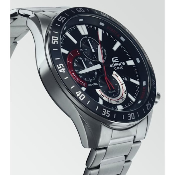 CASIO - Klocka i rostfritt stål - EDIFICE - Grå Pengar
