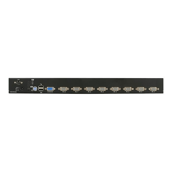 KVM-switch - STARTECH - SV831DUSBGB - 8 PS/2 USB-portar monterade på 1U-rack - OSD - Svart