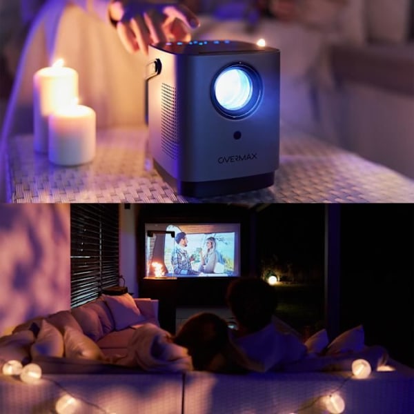 Bärbar Videoprojektor - OVERMAX - Multipic 3.6 - HD - 3500 Lumens - 5G WiFi Bluetooth