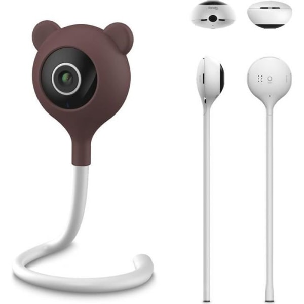 LIONELO Babyline Smart - HD Baby Monitor - 85° - WiFi babykamera - Tvåvägsljud - Night Vision - Temperaturkontroll - USB