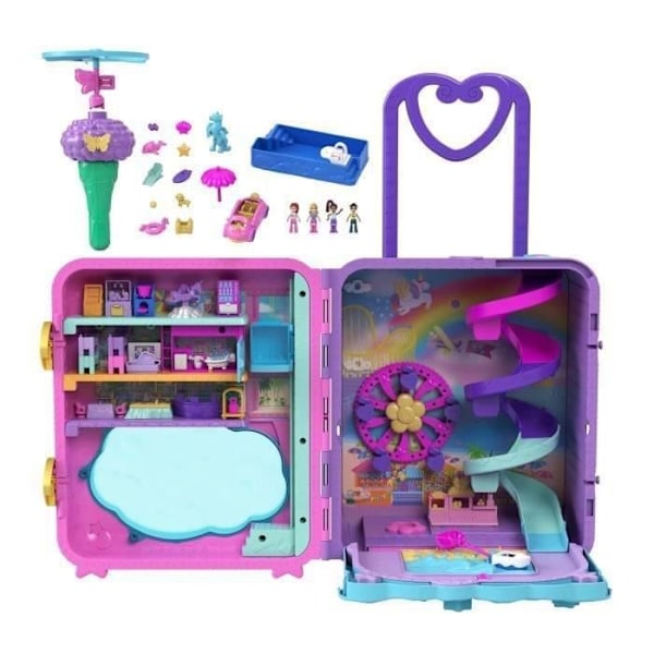 Polly Pocket®-Polly Pocket® Pollyville® resväska Set HKV43 Flerfärgad