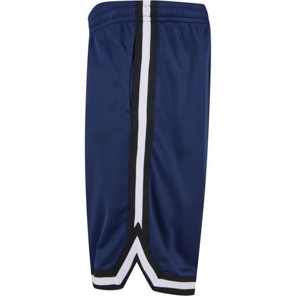 Randig meshshorts Urban Classics - Herr, lös passform, 100% polyester mörkblå/svart/vit S