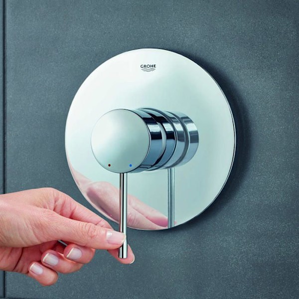 GROHE 24057001 Mekanisk duschblandare 1 utlopp bensin, silver (tysk import)