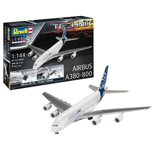 Flygplansmodell: Airbus A380-800 Enfärgad