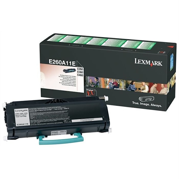 Lexmark E260A11E svart lasertoner