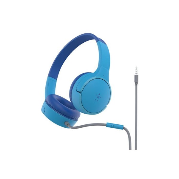 Hörlurar - Belkin - Soundform Mini - Trådad - Över örat - Blå Blå