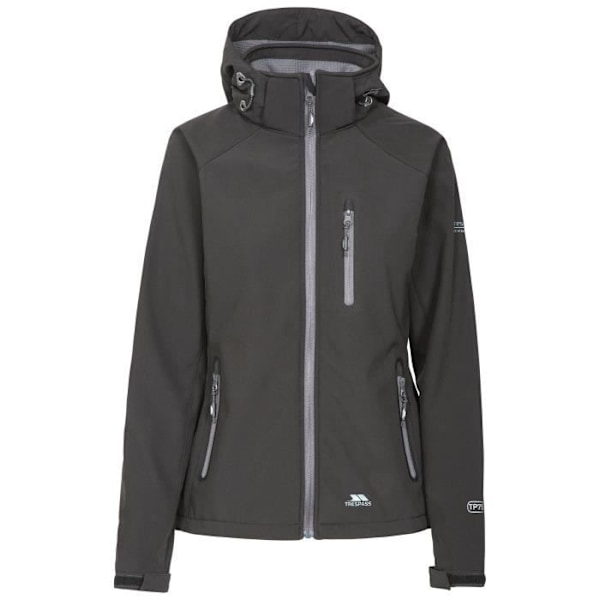 Softshell-jacka - Trespass - BELA II - Vattentät - Vindavvisande - Andas Svart jag