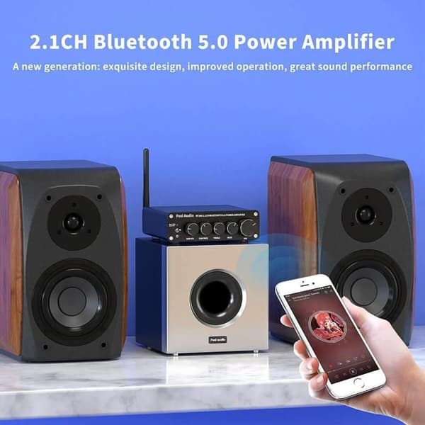 Fosi Audio BT30D 2.1 Förstärkare – Bluetooth 5.0 – Bas & Diskant