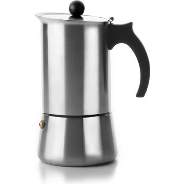 Ibili - Indubasic espressobryggare, 12 koppar, 500 ml, rostfritt stål, kompatibel med induktionshällar