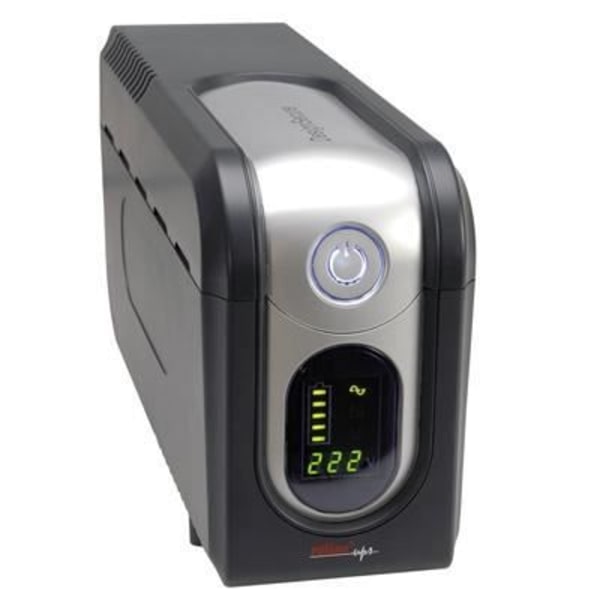 ROLINE DesignSecure Line Interactive Inverter - Svart, Silver - 525 VA - 315W - LCD - USB - Kompakt