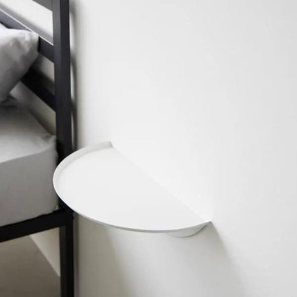 YAMAZAKI - Rund väggställning L40 cm - TOWER - Vit