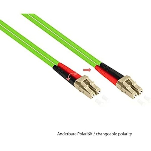 Fiberoptisk kabel - GOOD CONNECTIONS - OM5 - Duplex Hannen LC till LC - Multimode 50/125 - 1 m