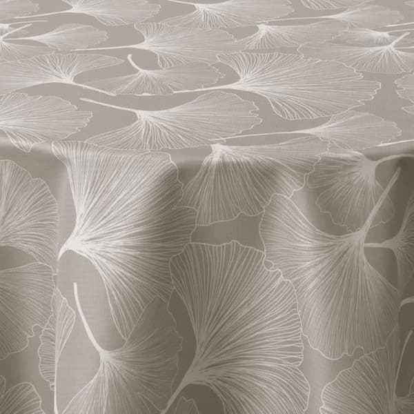 Bordduk - LE LINGE DE JULES - Biloba snöre - Fläckavvisande - 100% polyester - Rund 160 cm Garn, vit