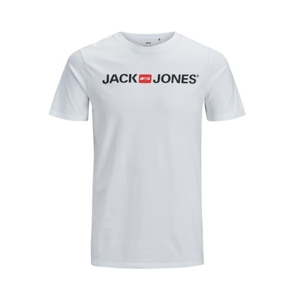 Jack & Jones ecorp logotyp t-shirt med rund hals - vit - 2XL Vit XXXL