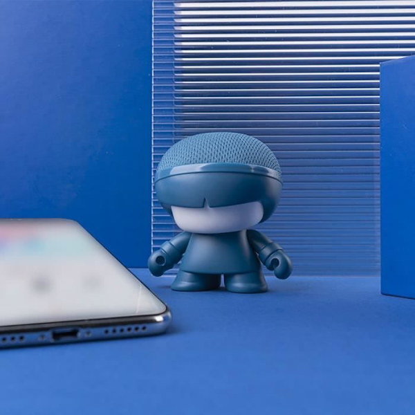 Bluetooth-högtalare - Xoopar - MINI XBOY - Biologiskt nedbrytbar - 300 mAh - Färg Blå Blå