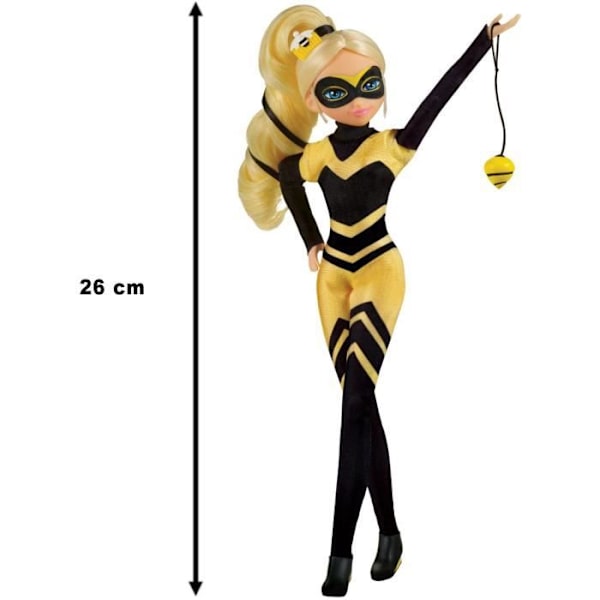 Miraculous Ladybug - 26 cm modedocka: Queen Bee - BANDAI Gul