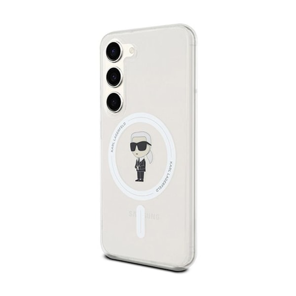 Telefoncase - Karl Lagerfeld - IML Ikonik MagSafe - Transparent - Repellerar repor - Kompatibel med MagSafe Transparent
