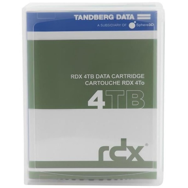 Lagringskassett - TANDBERG DATA - 4TB RDX - Svart - USB 3.0