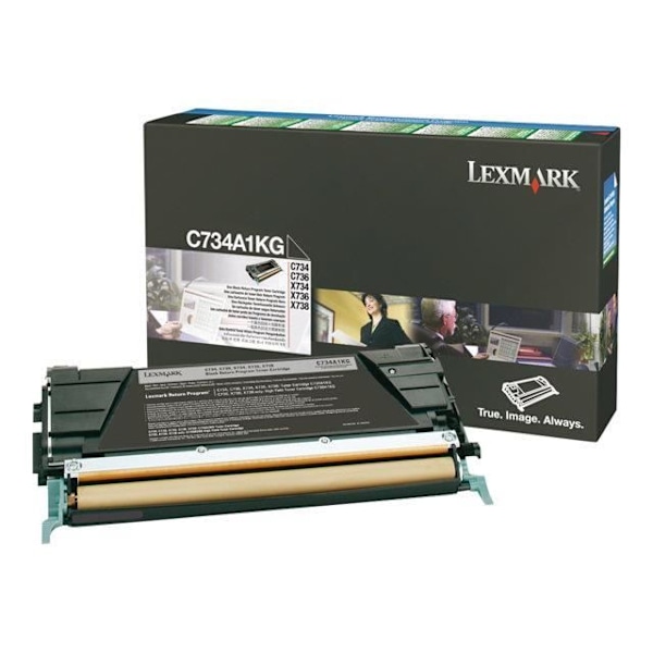 Lexmark C734A1KG Tonerkassett för C734, X73