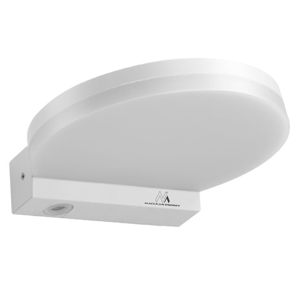 Maclean LED vägglampa, vit, lampa, 15W, IP65, 1300lm, neutral vit (4000K) MCE346 W Vit
