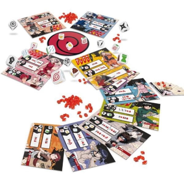 Brädspel - Naruta Ninja Arena - Expansion Bundle-spel + Genin Pack - Brädspel