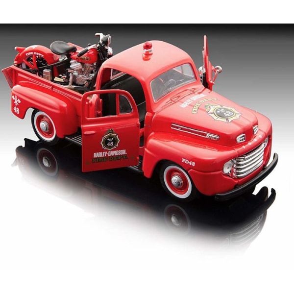 Fordon att bygga - landfordon att bygga Maisto - 32191 - Ford 1/24 f-1 Pick-up 1948 + Moto-Red,