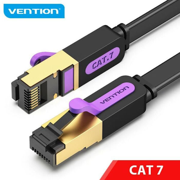 VENTION Cat 7 plattskärmad 10 Gbps snabbhastighets RJ45 Ethernet-kabel 1,5 m