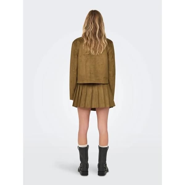Faux mockajacka dam Only Tulip - cognac cognac S