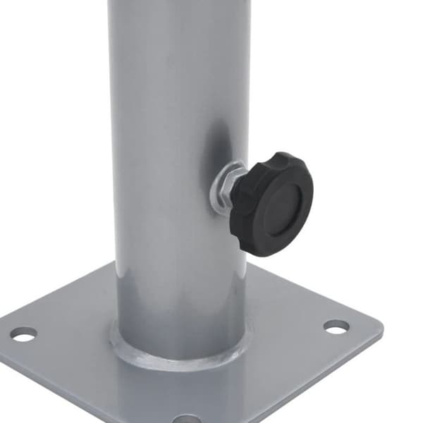 Parasollställ för mast Ø38 48 mm silverfärgad stål