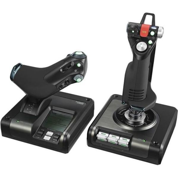Joystick - Logitech - X52 Pro Flight Control Panel Svart