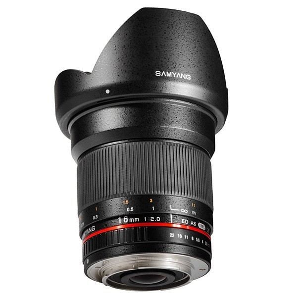SAMYANG 16mm F2 ED AS UMC CS Pentax KA Svart