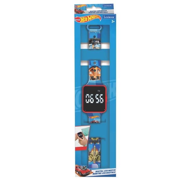 LED-klocka Hot Wheels BLÅ