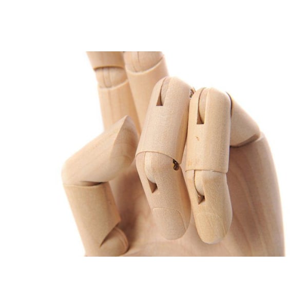 Skyltdocka - proportion modell Emi craft Trä ledad hand modell Enhands skyltdocka, H 25cm