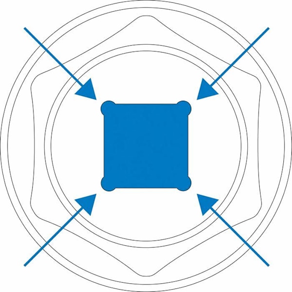 Insexnyckel - 6-punktsnyckel - Matador sexkantig hannyckel - 3075 0070 - 6-punktshylsa, 10 (3/8), 7 mm,