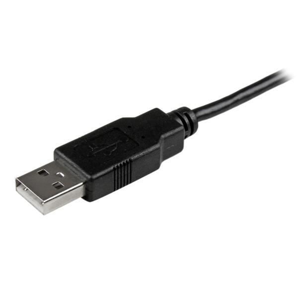 USB A till Micro B slim mobil laddnings-/synkroniseringskabel - STARTECH.COM - 2 m - Svart