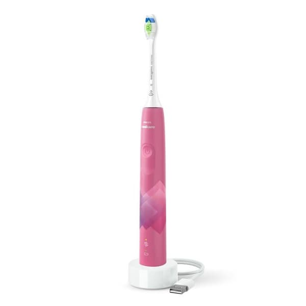 Elektrisk tandborste - Philips - Sonicare 4100 - Rosa - 2 lägen - Trycksensor Ros