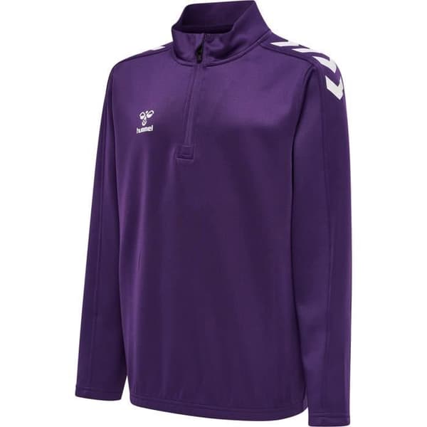 Hummel hmlCORE XK Sweatshirt barn Half-Zip lila/vit – BEECOOL® fleece Lila/vit 6 år