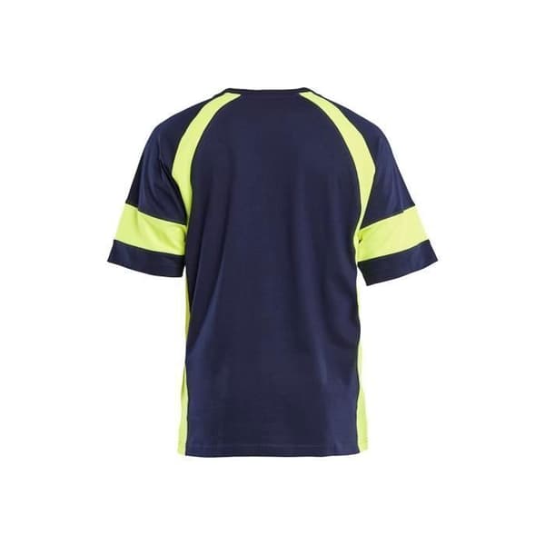 Blaklader t-shirt med hög synlighet Marinblå/gul M