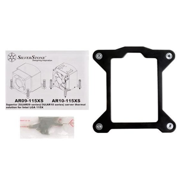 SilverStone SST-AR09-115XS - Argon CPU-fläkt 3 direktkontakt värmerör, 60 mm PWM, Intel