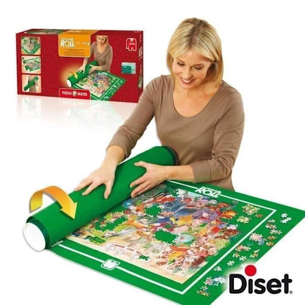 Pusselmatta - DISET - Pussel & Rulla 500 av 2000 bitar - Blandat - Från 7 år Flerfärgad