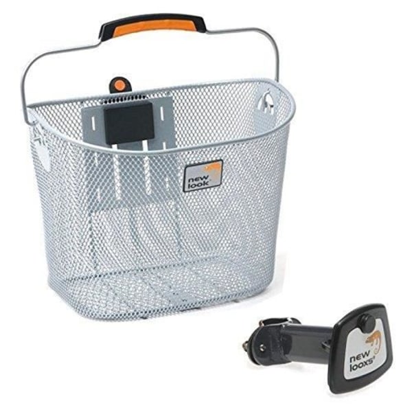 Korg - New Looxs - Toscane - Flätad metall - Låshandtag - Silver 34x25x25cm Silver
