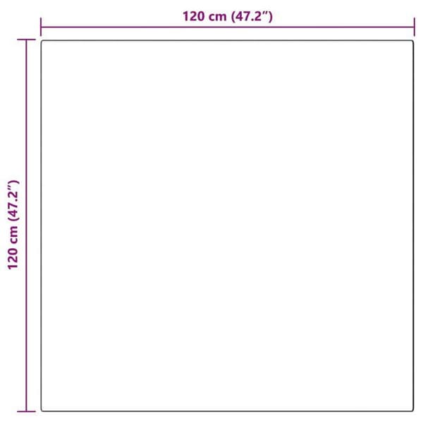 Faux kaninfäll - vidaXL - Olite - 120x120 cm - Kräm - Polyester - Lyxig mjukhet
