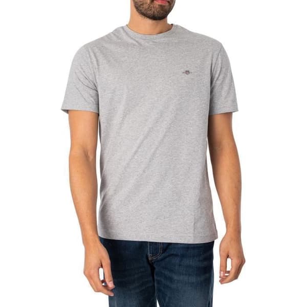 T-shirt Regular Med Shield - GANT Grå XL