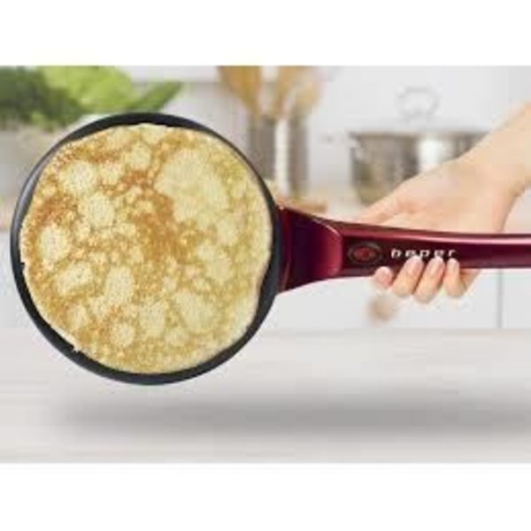 Elektrisk crepe maker - BEPER - Röd - 800 W - Non-stick beläggning - Aluminiumplåt Röd