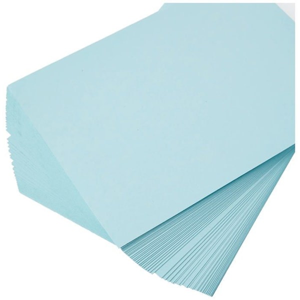 House of card - papper - A4BP220100 - A4 220 gsm - Färgad kartong - Pastellblå (Förpackning med 100 ark)
