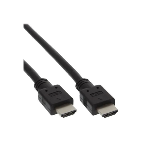 HDMI-kabel - InLine - Hög hastighet - 1,5 m - Svart - HDMI-hane
